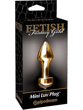 Pipedream Fetish Fantasy: Mini Luv Plug, gold