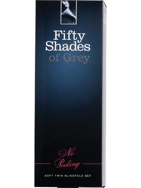 Fifty Shades of Grey: No Peeking, Soft Twin Blindfold Set