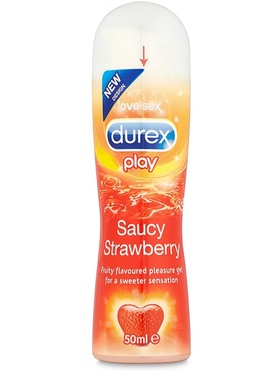 Durex Play Saucy Strawberry: Vattenbaserat Glidmedel, 50 ml