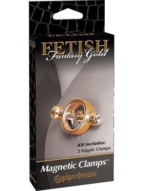 Pipedream Fetish Fantasy: Gold Magnetic Clamps