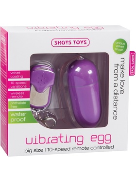 Shots Toys: Wireless Vibrating Egg, stor, lila