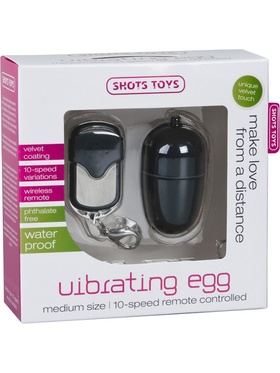 Shots Toys: Wireless Vibrating Egg, medium, svart