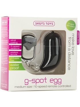 Shots Toys: G-Spot Egg, medium, svart