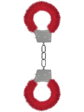 Ouch!: Beginner's Furry Handcuffs, röd
