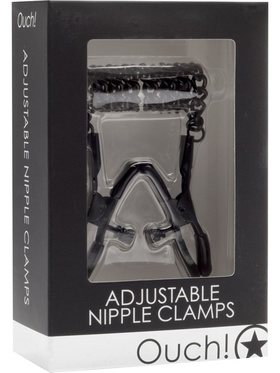 Ouch!: Adjustable Nipple Clamps, svart
