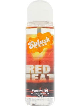 Splash Warming: Red Heat, Värmande Vattenbaserat Glidmedel, 100 ml