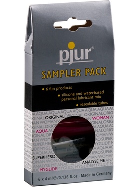 Pjur: Sampler Pack, Glidmedel, 6x4 ml