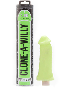Clone-A-Willy: Vibrerande Penisavgjutning, självlysande, grön