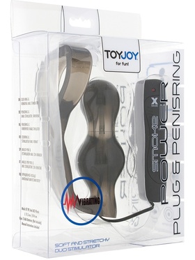 Toy Joy: Power Plug & Penisring, vibrating, smoke