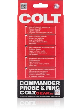 California Exotic: Colt Commander Probe & Ring, svart