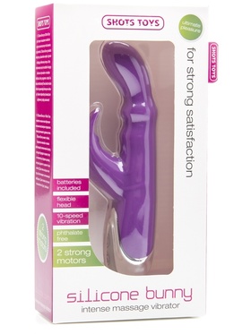 Shots Toys: Silicone Bunny Vibrator, lila