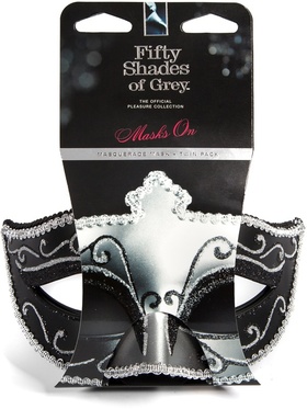 Fifty Shades of Grey: Masks On, Maquerade Mask - Twin Pack