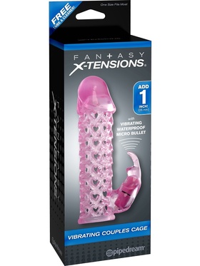 Pipedream Fantasy X-tensions: Vibrating Couples Cage, rosa