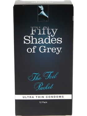 Fifty Shades of Grey: The Foil Packet, Ultra Thin Condoms, 12-pack