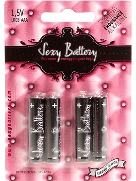 Sexy Battery: AAA (LR3), 1,5V, Alkaline, 4-pack