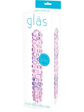 Gläs: Purple Rose, Nubby Glass Dildo