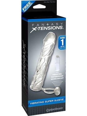 Pipedream Fantasy X-tensions: Vibrating Super Sleeve