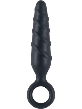 Nanma: Ass Cork Buttplug, 10 cm, svart