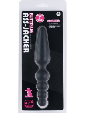 Nanma: Ass-Jacker Buttplug, 18 cm, svart
