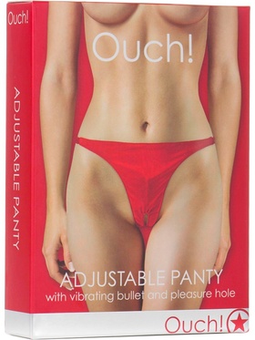 Ouch!: Adjustable Panty, röd