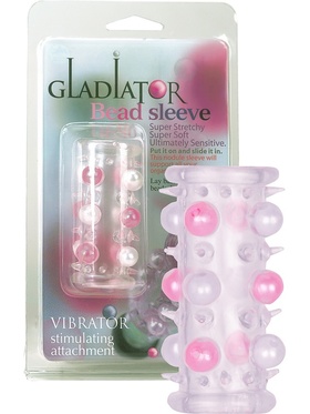 Gladiator Bead Sleeve: Penisöverdrag, transparent