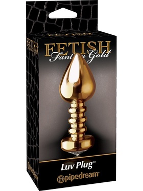 Pipedream Fetish Fantasy: Large Luv Plug, gold