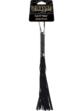 Pipedream Fetish Fantasy: Cat-O-Nine Whip, gold