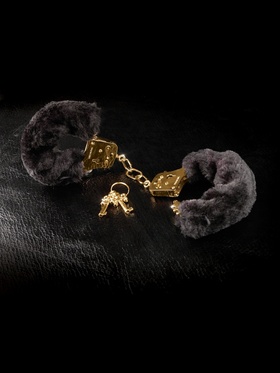 Pipedream Fetish Fantasy: Deluxe Furry Cuffs, gold