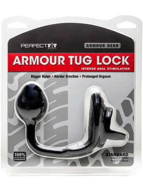 Perfect Fit: Armour Tug Lock, Medium Plug, svart