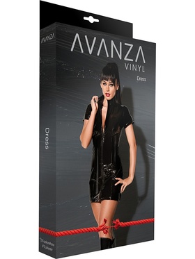 Avanza: Vinyl Dress with Zipper