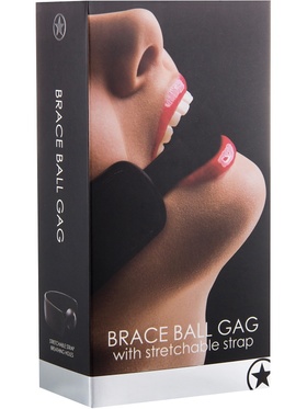 Ouch!: Brace Ball Gag, svart