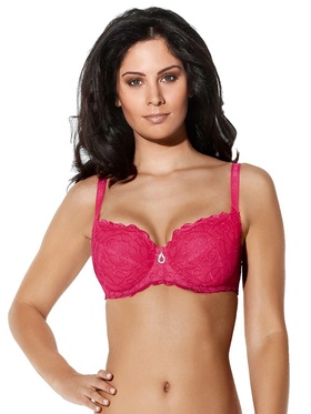 Besired Vanessa: Big Size Bra, rosa