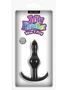 NSNovelties: Jelly Rancher, Wave T-Plug, svart