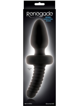 NSNovelties: Renegade, Rebel Vibrating Wand, svart