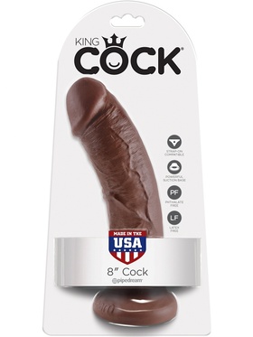 King Cock: Realistic Dildo, 20 cm, mörk