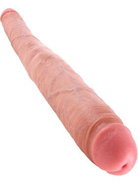 King Cock: Tapered Double Dildo, 41 cm, ljus