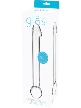 Gläs: Realistic Head Glass Dildo