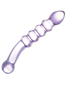 Gläs: Purple Rain Ribbed Dildo