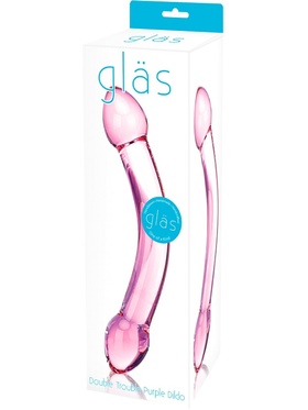 Gläs: Double Trouble Purple Dildo