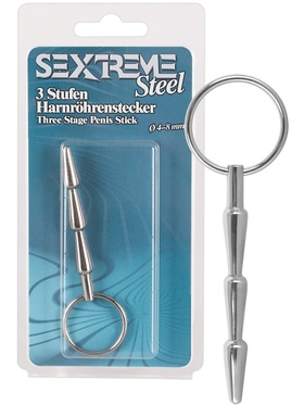 Sextreme: Steel, Three Stage Penis Stick, 4-8 mm