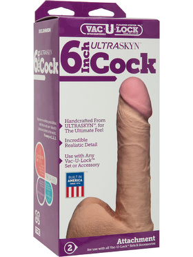 Doc Johnson: Vac-U-Lock, Ultraskyn Cock, 18 cm