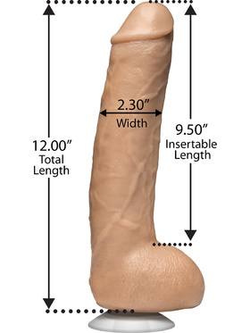 Signature Cocks: John Holmes, Realistic XL Dildo, 33 cm