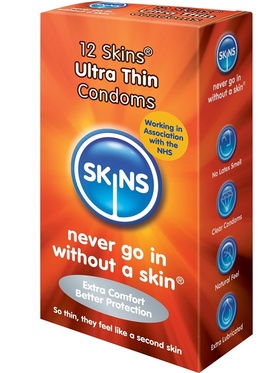 Skins: Ultra Thin, Kondomer, 12-pack