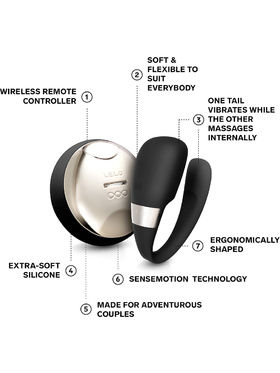 LELO: Tiani 3, Remote Couples Massager, svart