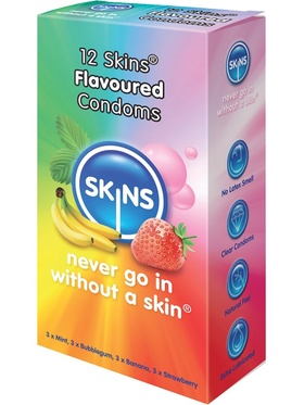 Skins Flavoured: Kondomer, 12-pack