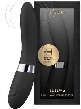 LELO: Elise 2, Dual-Powered Massager, svart