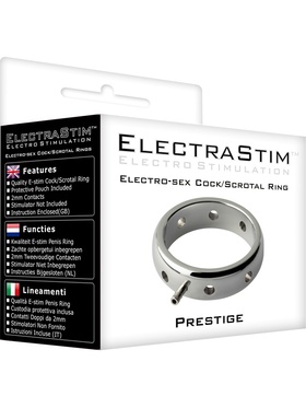 ElectraStim: Prestige, Electro-Sex Cock/Scrotal Ring, 34 mm