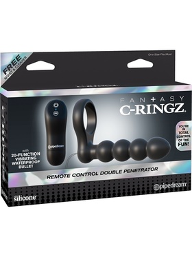 Pipedream C-Ringz: Remote Control Double Penetrator