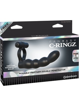 Pipedream C-Ringz: Posable Partner Double Penetrator