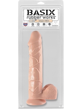 Pipedream Basix: Mega Dildo, 30 cm, hudfärgad